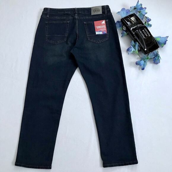 Izod NWOT Comfort Stretch Straight Fit Jeans Men Various - Picture 5 of 10